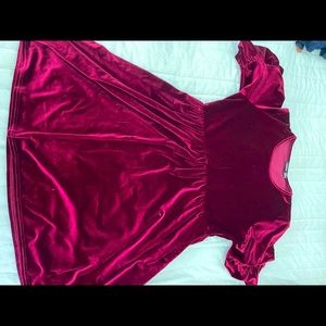 Velour Baby Doll Dress